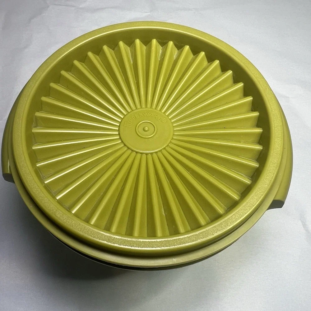 Avocado Tupperware Servalier Storage Bowl 886-21‎ & Matching Lid
